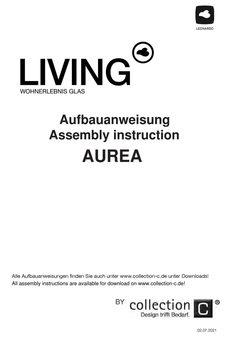 Collection C LIVING AUREA Assembly instruction
