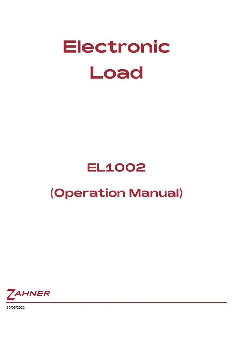ZAHNER EL1002 Operation manual