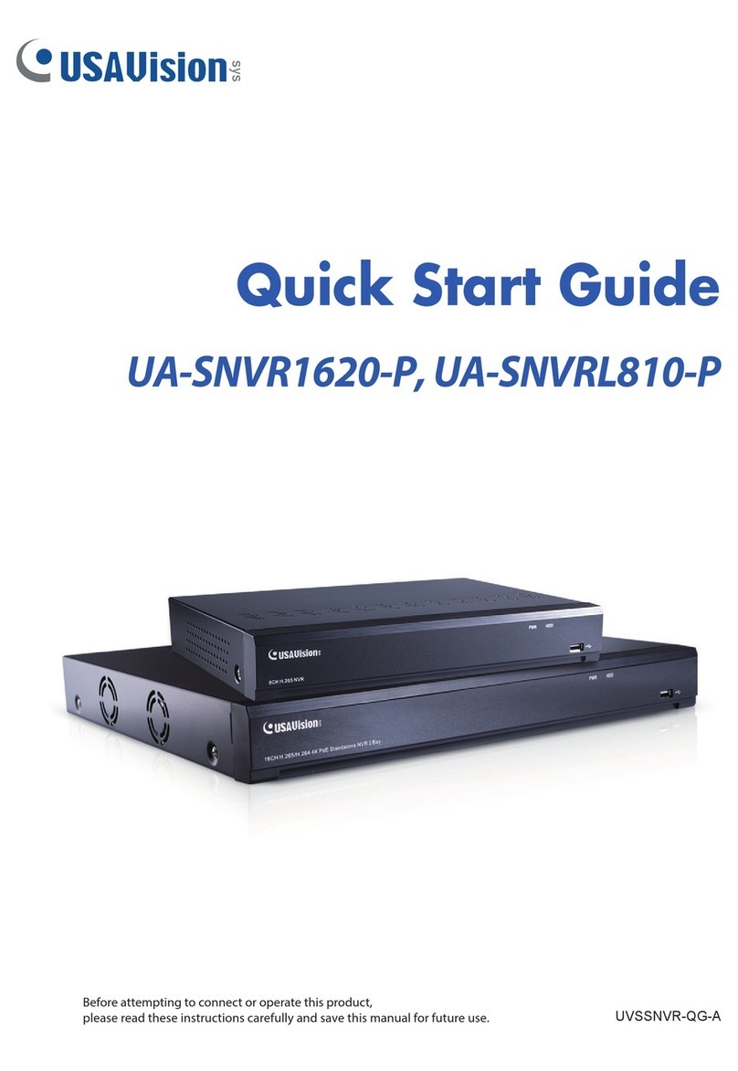 USAVision UA-SNVR1620-P User manual