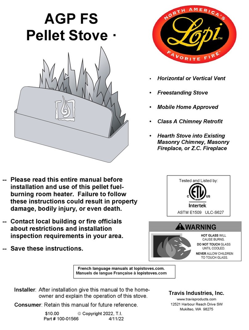 Travis Industries AGP FS User manual