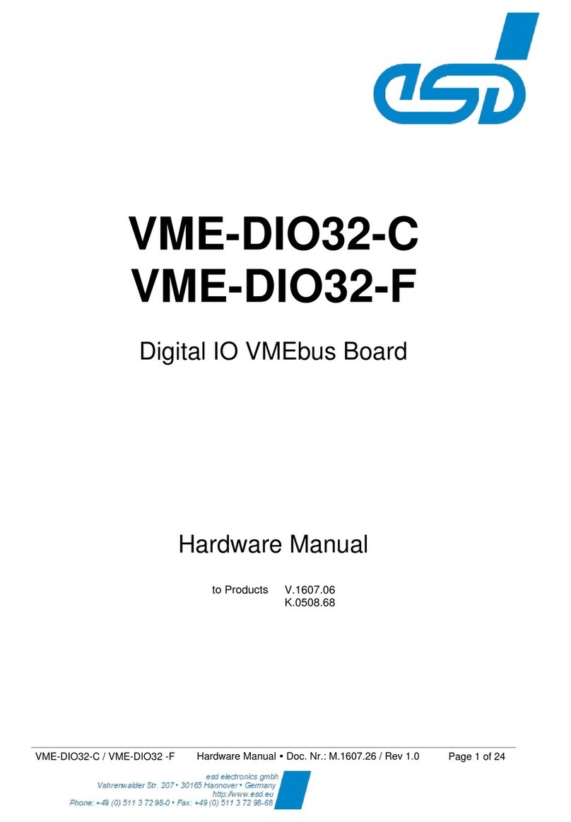 ESD VME-DIO32-C User manual