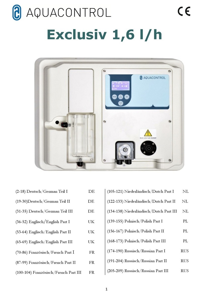 Aqua Control Exclusiv 1,6 l/h User manual