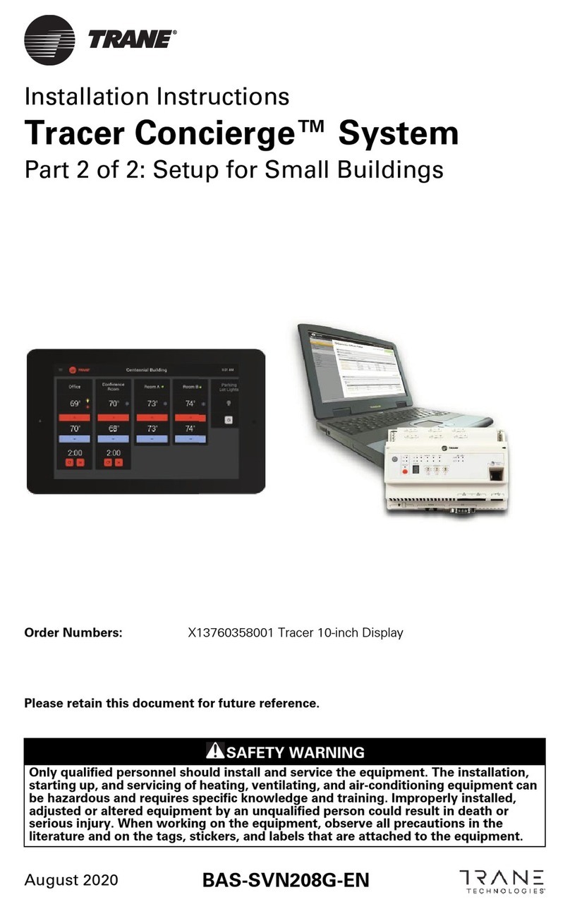 Trane Tracer Concierge User manual