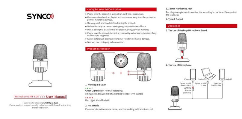 Synco V1M User manual