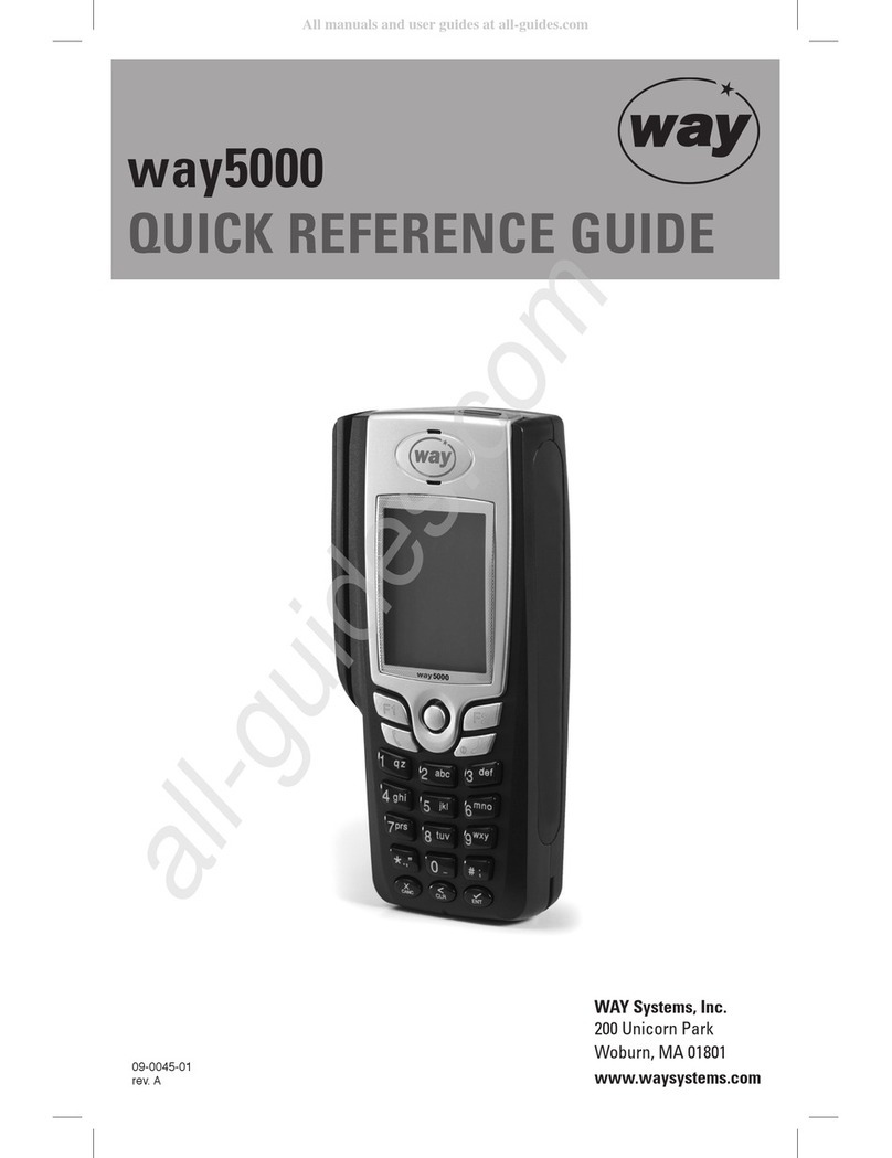 Way way5000 Quick reference guide