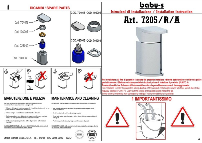 BELLOSTA baby-s 7205/R/A User manual BELLOSTA baby-s 7205/R/A User manual