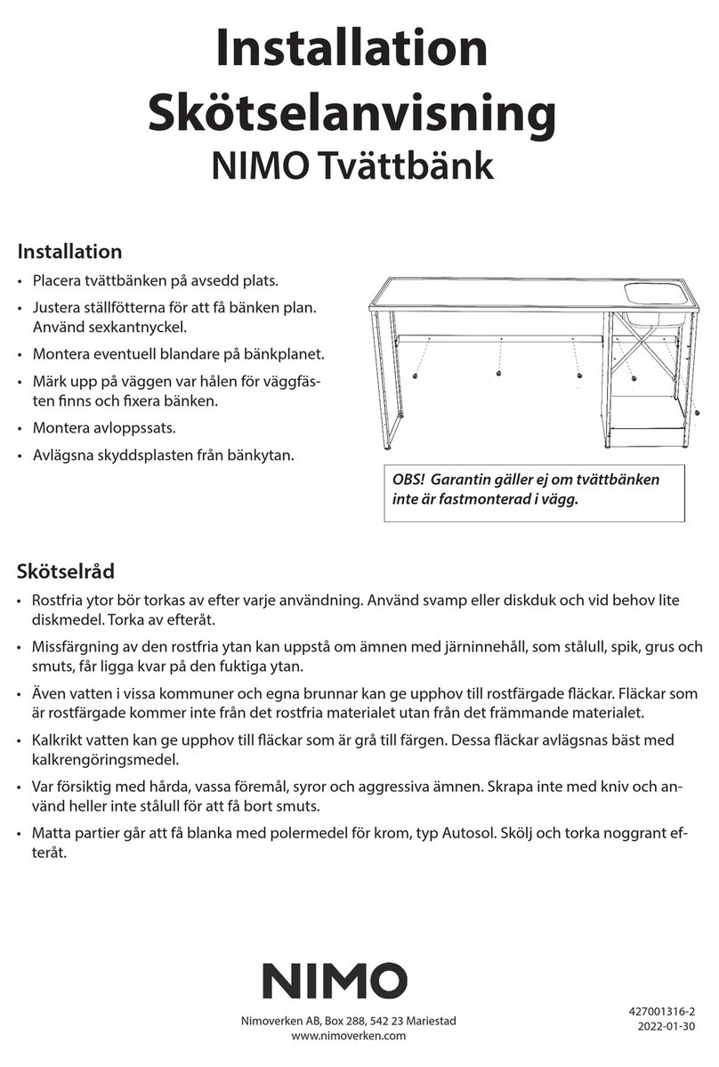 NIMO TB 1000 T Installation NIMO TB 1000 T Installation