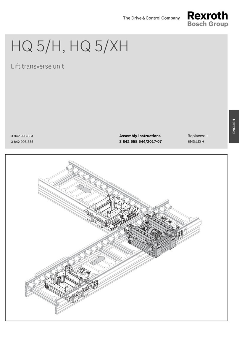 Bosch Rexroth HQ 5/H User manual Bosch Rexroth HQ 5/H User manual