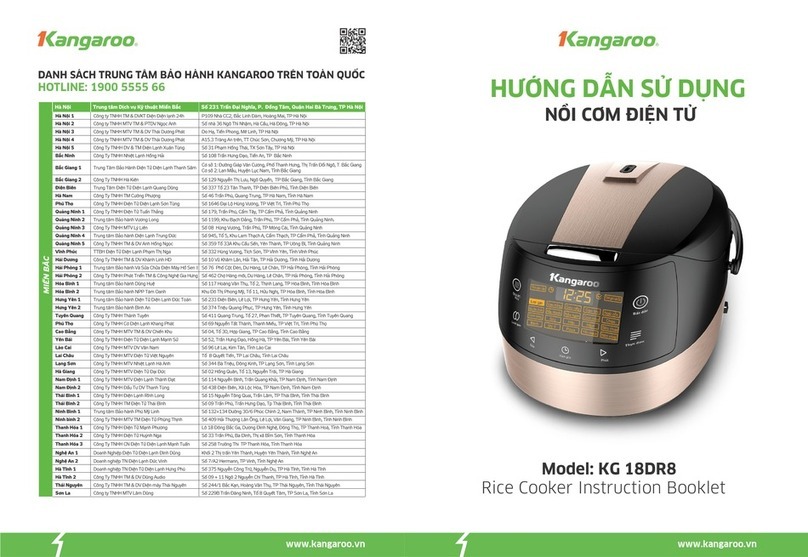 Kangaroo KG 18DR8 Instruction booklet