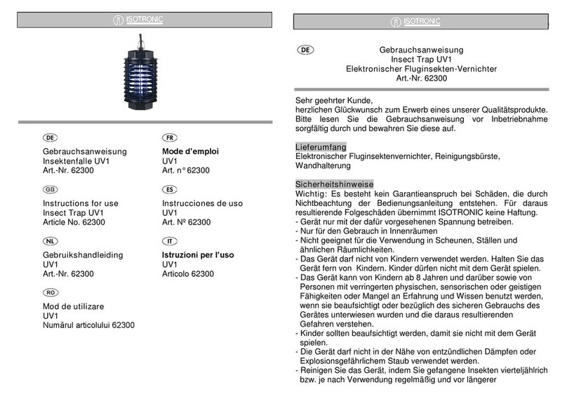Isotronic UV1 Instructions for use