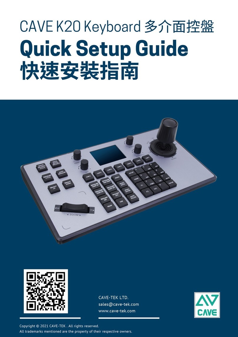 CAVE K20 User manual