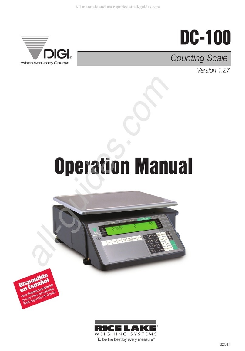 Rice Lake Digi DC-100 User manual Rice Lake Digi DC-100 User manual