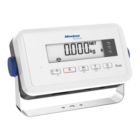 Minebea Intec Weight indicator Puro operating instructions
