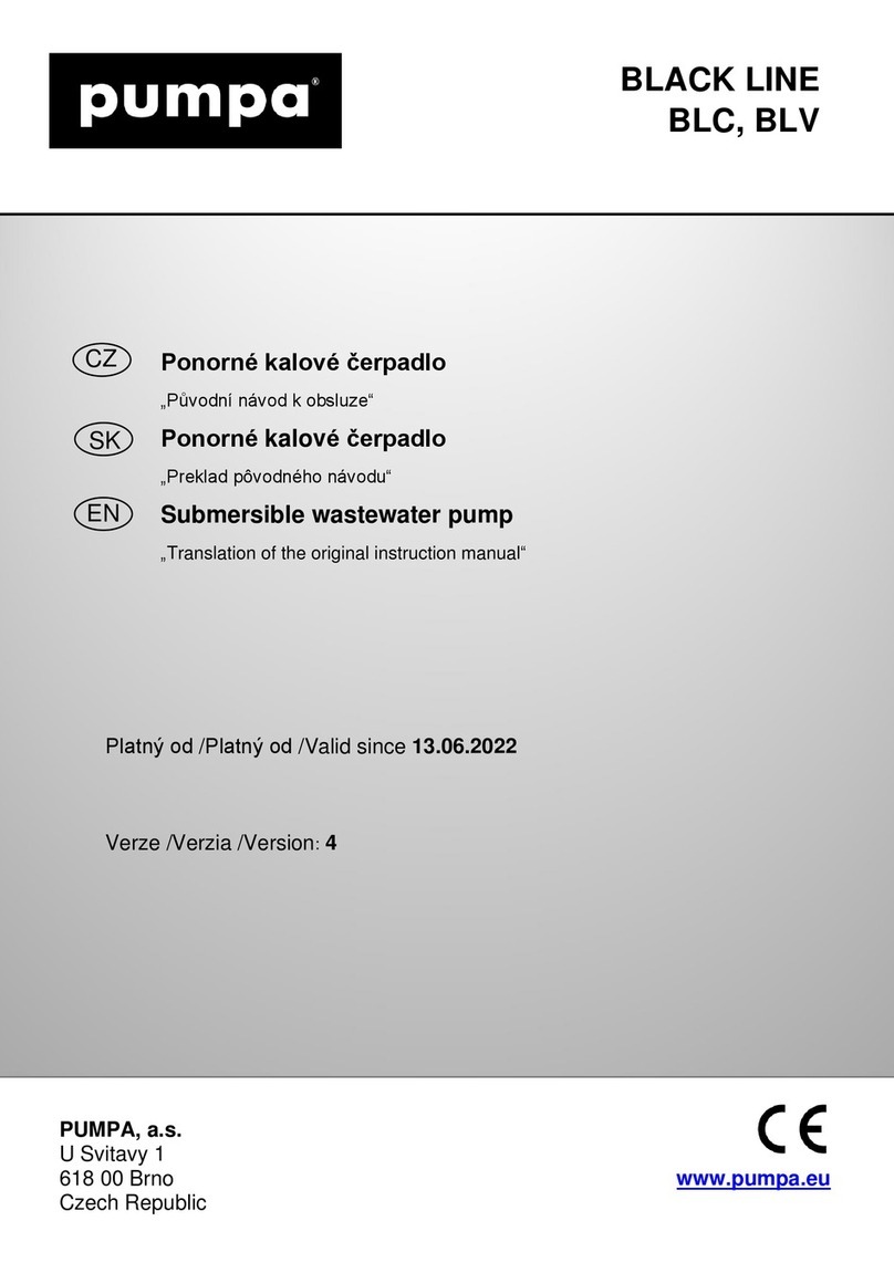 pumpa BLACK LINE BLC Translation of the original instruction manual