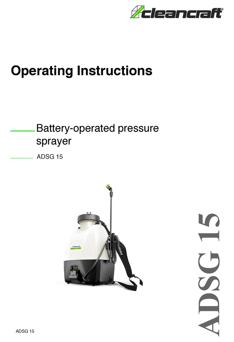 CleanCraft ADSG 15 operating instructions