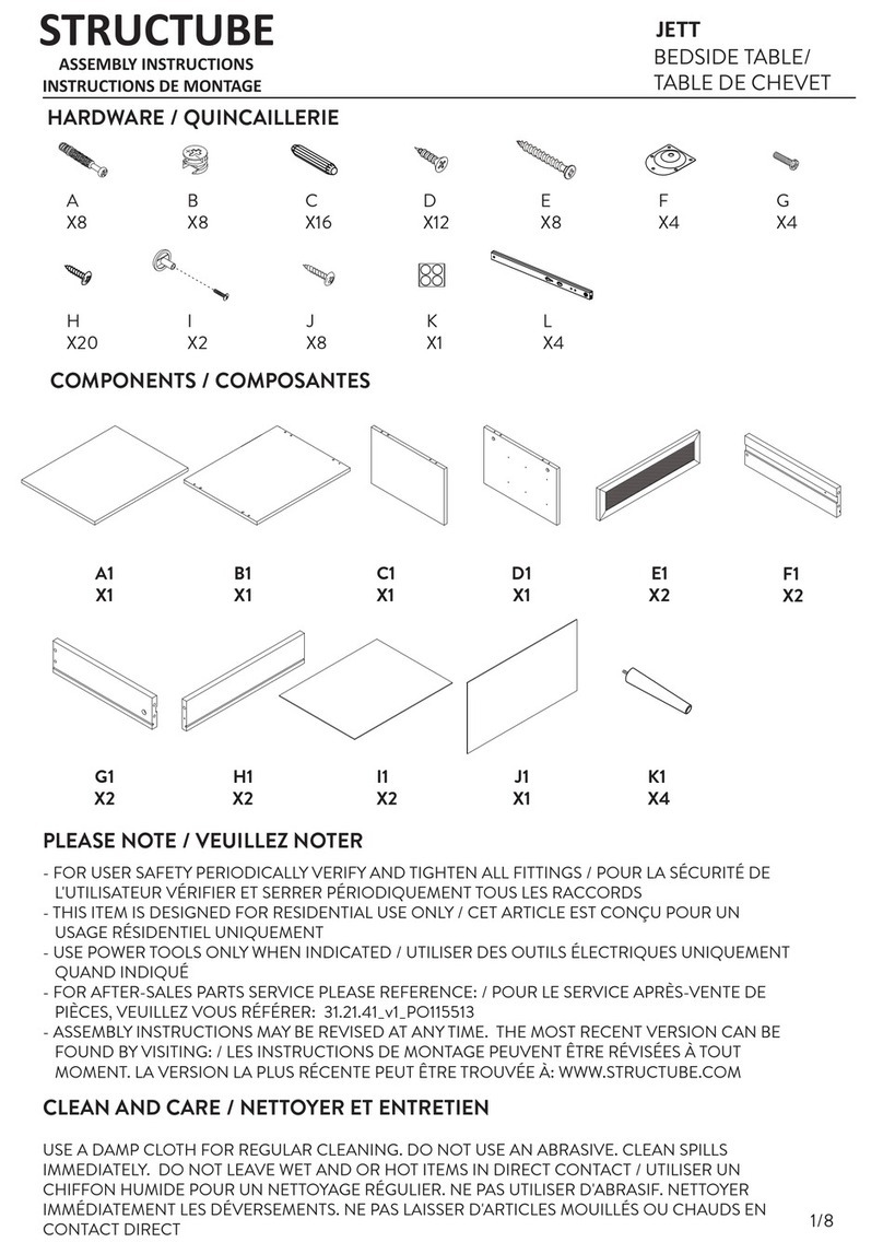 STRUCTUBE JETT Assembly instructions