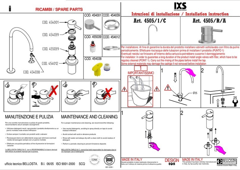 BELLOSTA IXS 4505/1/C Installation instruction