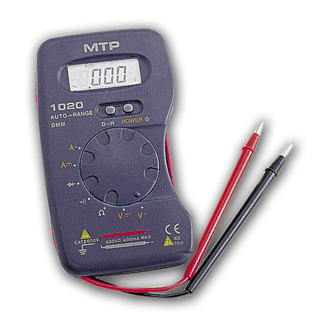 MTP MTP-1020 Operator's instruction manual