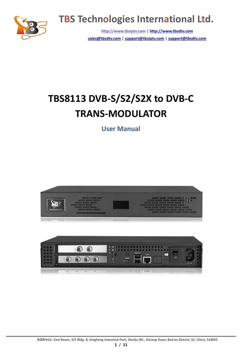 TBS technologies TBS8113 User manual