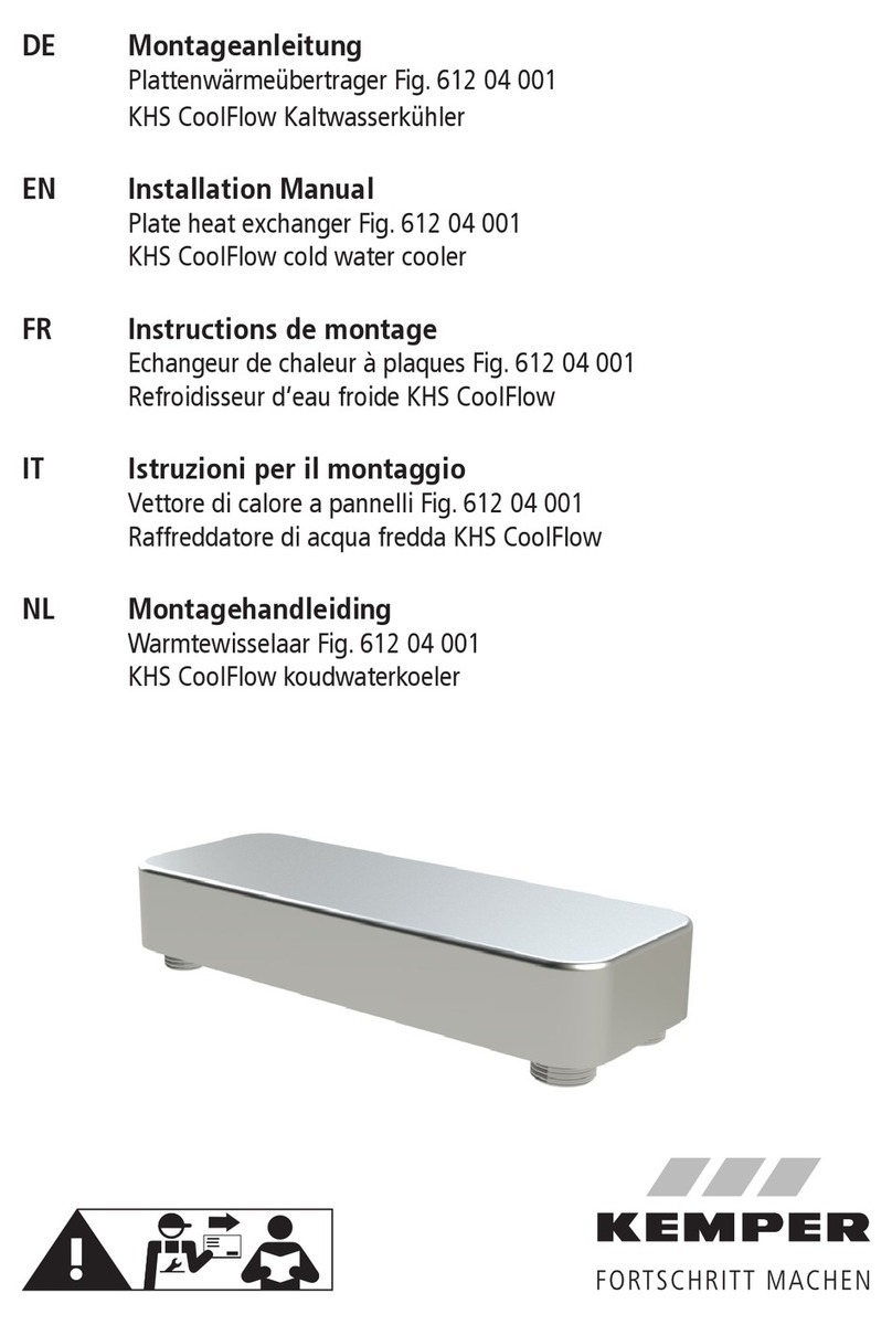 Kemper KHS CoolFlow 612 04 001 installation manual