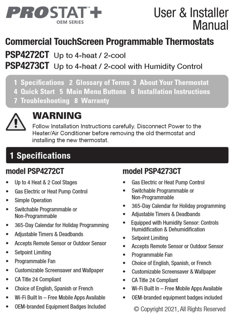 Prostat OEM Series User& installer's manual