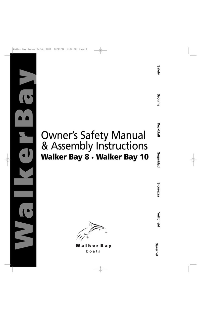Walker Bay 8 Owner's safety manual & assembly instructions