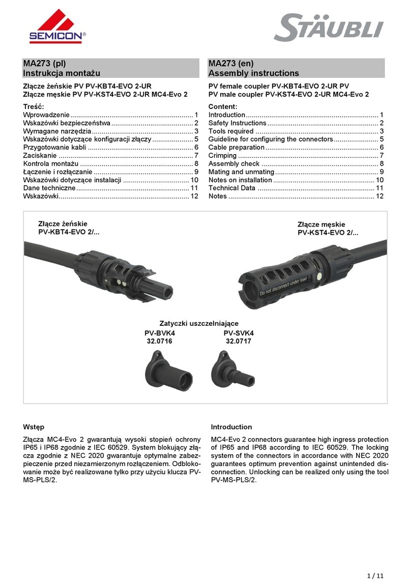 Staubli PV-KBT4-EVO 2-UR Assembly instructions