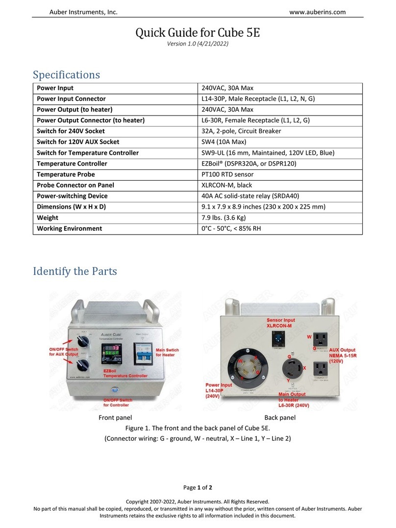 Auber Instruments Cube 5E User manual