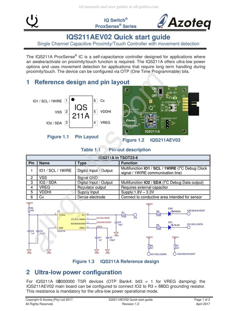 Azoteq IQ Switch - ProxSense Series quick start guide