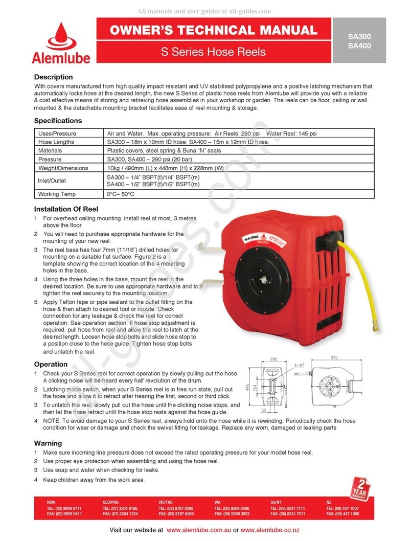 Alemlube S Series Owner technical manual