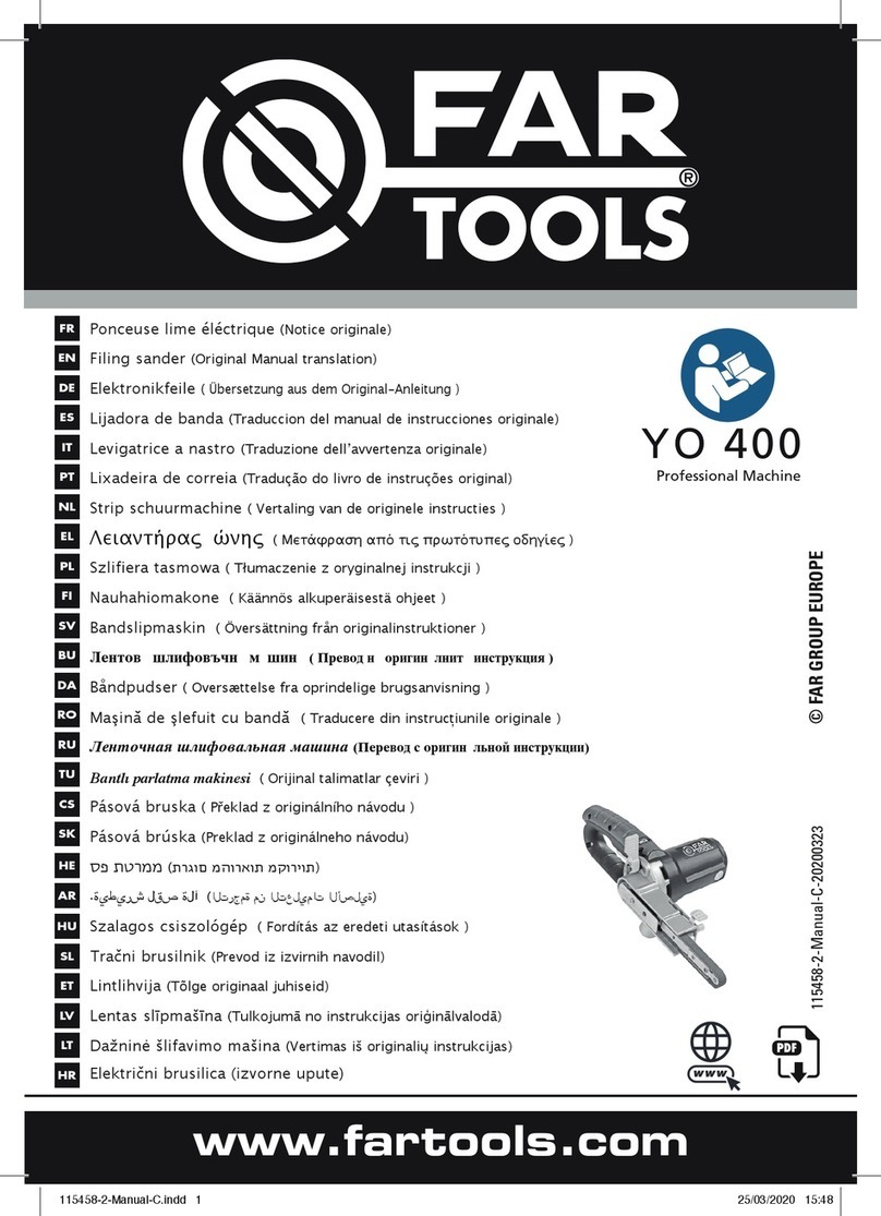 Far Tools YO 400 Use and care manual