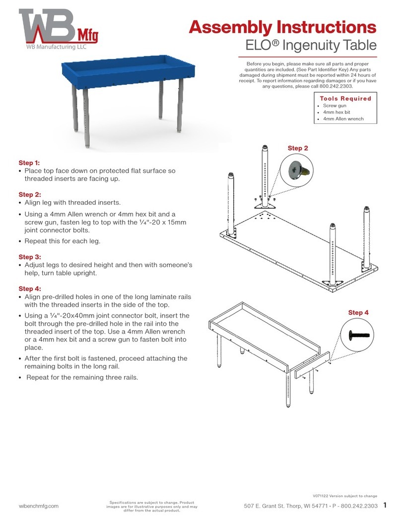 WB Mfg ELO User manual
