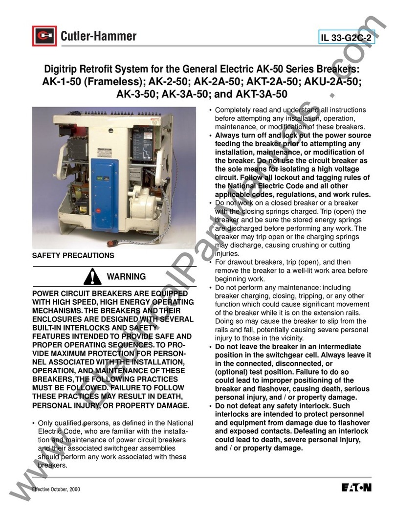 Cutler-Hammer Digitrip 510 User manual