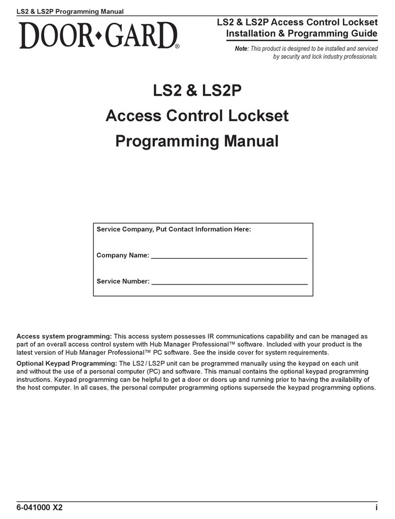 Door-Gard LS2 Programming manual