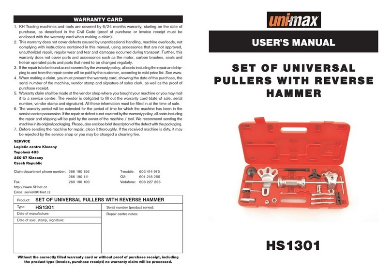 Unimax HS1301 User manual