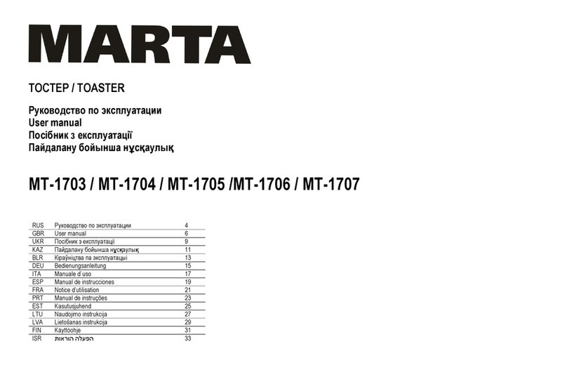 Marta MT-1703 User manual Marta MT-1703 User manual