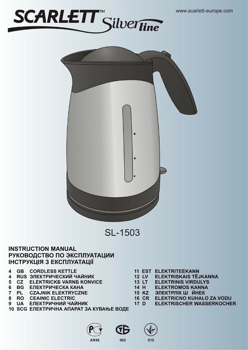 Scarlett Silver SL-1503 User manual