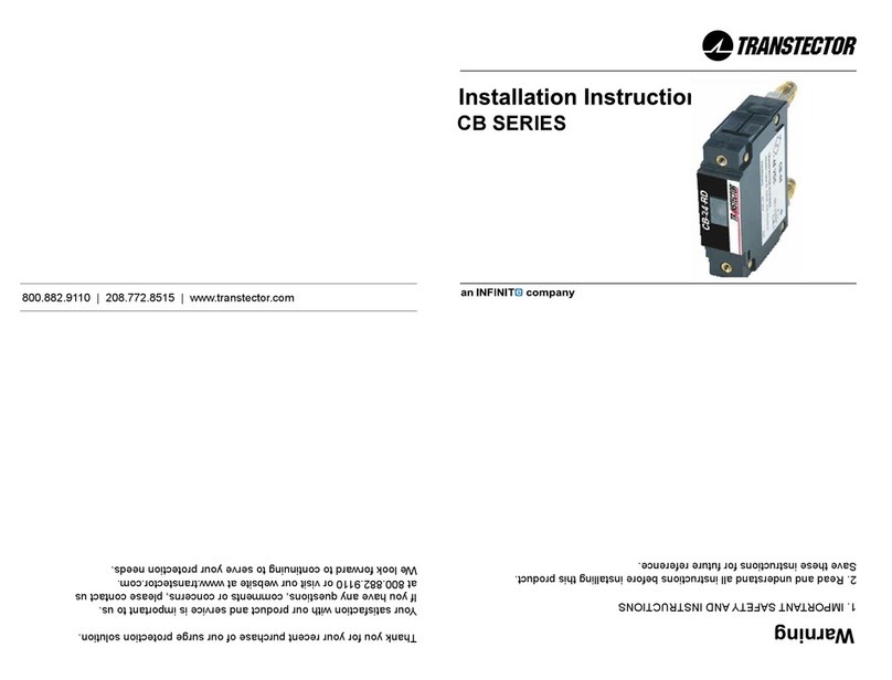 Transtector CB Series User manual