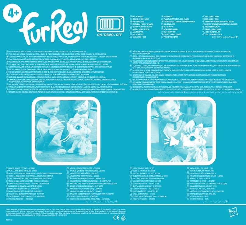 Hasbro FurReal quick start guide Hasbro FurReal quick start guide