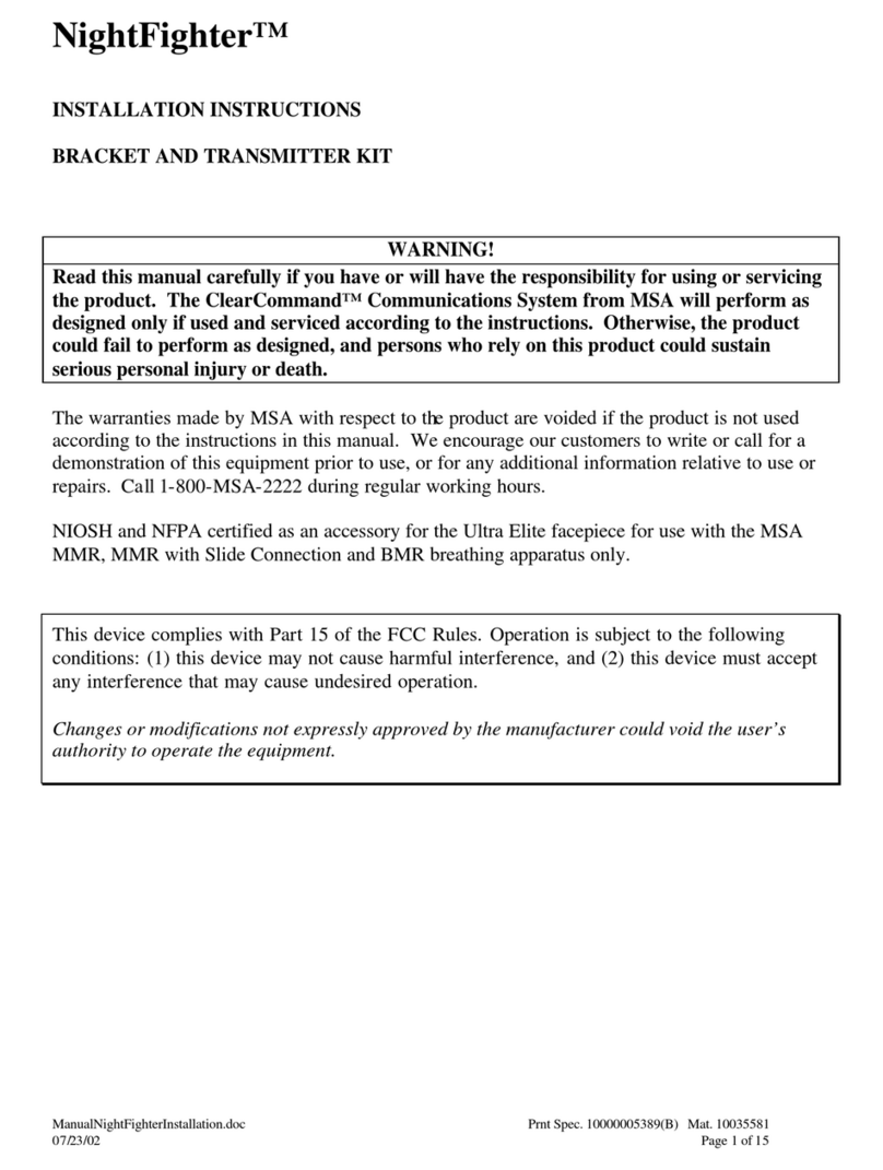 MSA NightFighter installation instructions
