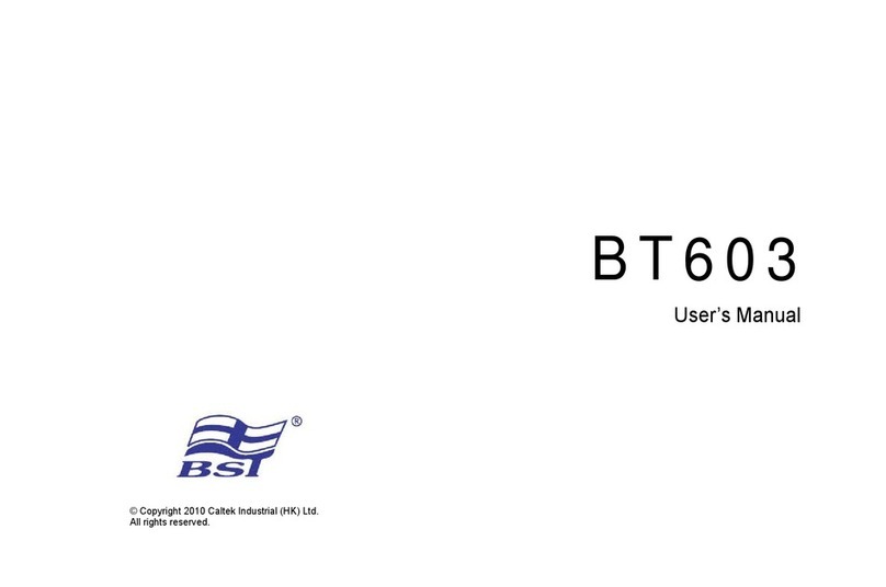 BST BT603 user manual