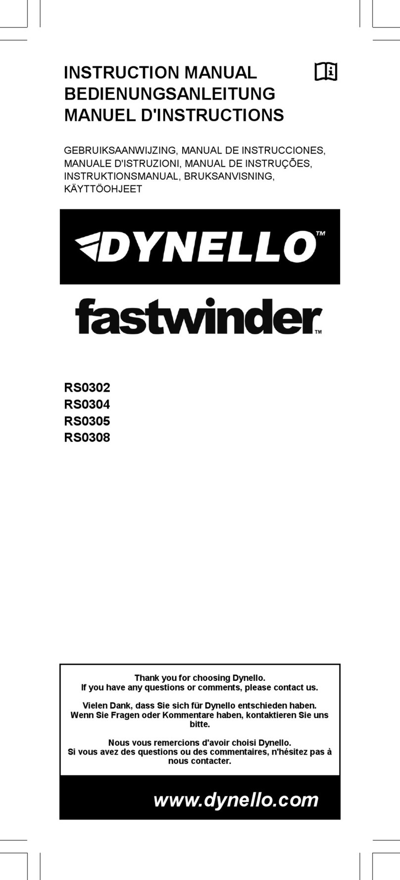 Dynello fastwinder RS0302 User manual