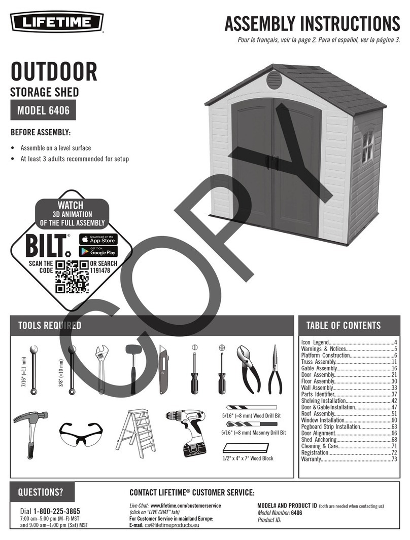 Lifetime 6406 User manual