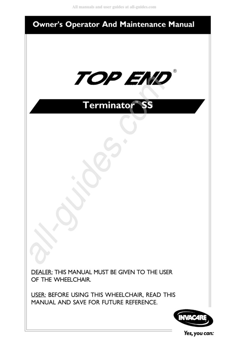 Invacare Top End Terminator SS Owner's operator and maintenance manual