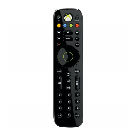 Microsoft Xbox 360 Media Remote User manual