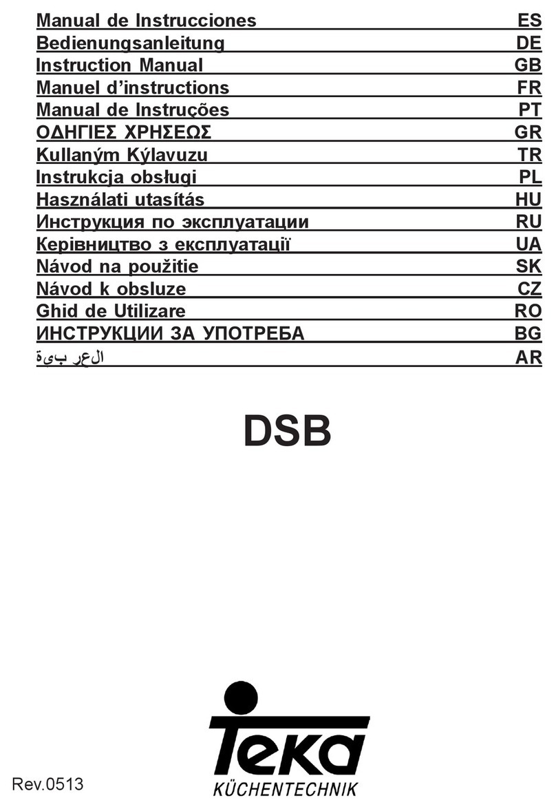 Teka DSB 90 instruction manual