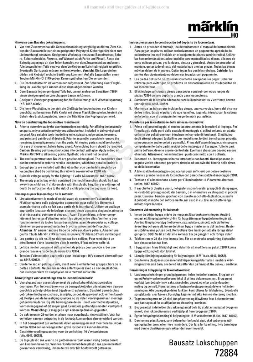 marklin 72884 User manual