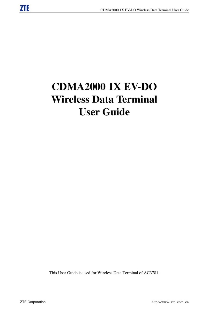 Zte CDMA2000 1X EVDO User manual
