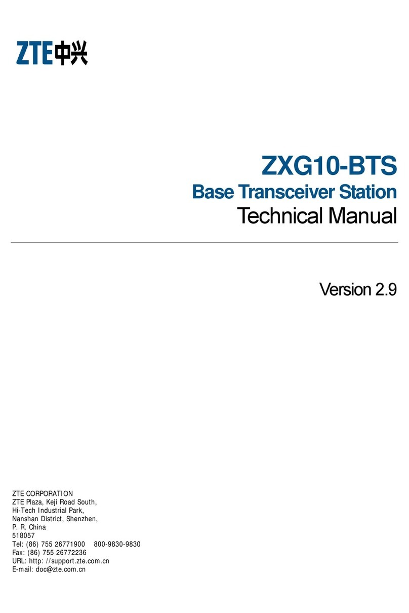 Zte ZXG10-BTS User manual