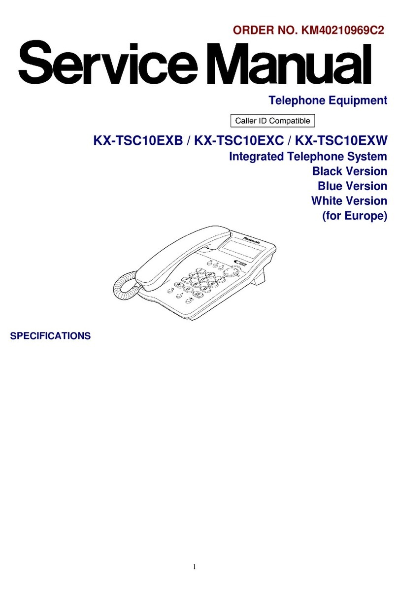 Panasonic KX-TSC10EXB Service manual